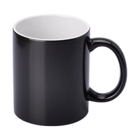 SM-026 Magický hrnek černý s bílým vnitřkem 330 ml (polomatný)