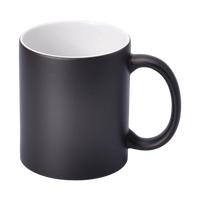 SM-029 Magický hrnek černý s bílým vnitřkem 330 ml (matný)