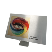 Plech pro sublimaci kartáčovaná stříbrná, 610x305mmx0,45mm UNISUB SCX-SA200