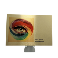 Blacha do sublimacji brushed gold, 610x305mmx0.55mm UNISUB SCX-SA100EXT