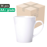 Weiße Latte Tassen 300ml - KARTON 36St.