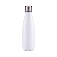 Butelka termiczna metaliczna biała OUTDOOR 500ml Stal Nierdzewna Termos UNISUB TB-003