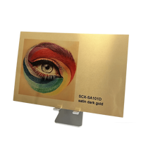 Blacha do sublimacji aluminium satin dark gold, 600x300mmx0.45mm UNISUB SCX-SA101D