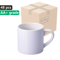SM-012 Weiße Becher für Sublimation (AA+) 170ml (KARTON 36 Stück)