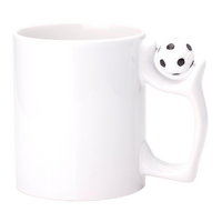FOOTBALL 330ml white mug Grade AAA UNISUB SM-051 with ball for sublimation