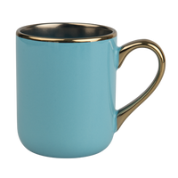 UNISUB sublimation mug SM-060 330 ml white with gold rim and handle Class AA+