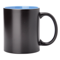 SM-020 Magic mug black with light blue interior 330ml