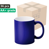 Carton 36 pieces Magic mug navy blue SM-030 with white interior 330ml (matte)