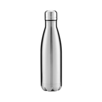Metallic Silver OUTDOOR 500ml Stainless Steel Thermos Bottle UNISUB TB-002