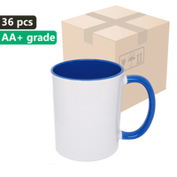 CARTON 36 pcs. UNISUB SM-052 Marine Blue Sublimation Mug 330 ml 