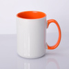 Karton 36 ks. Sublimační hrnek UNISUB SM-039 425ml AA+ oranžový interiér a ucho