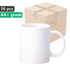 Carton 36 pcs. White mug for sublimation 330ml quality AA+ SM-058 ceramic
