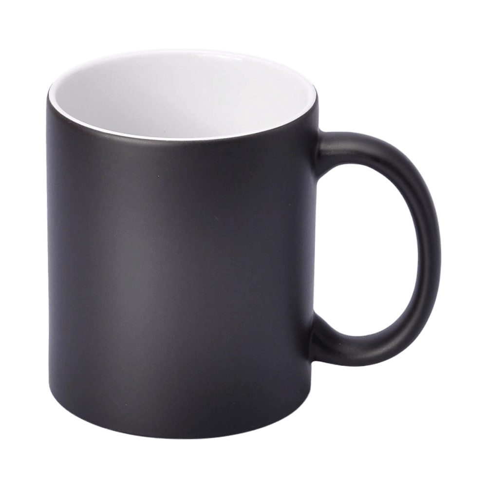 SM-029 Magic mug black with white interior 330ml (matte)