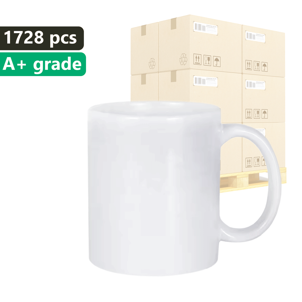 PALETA XXL 1728 ks. Sublimační bílý hrnek UNISUB SM-049 A+ 330ml