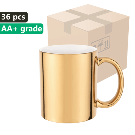 KARTON 36 ks UNISUB SM-053 330 ml pozlacený Zlatý hrnek pro sublimaci