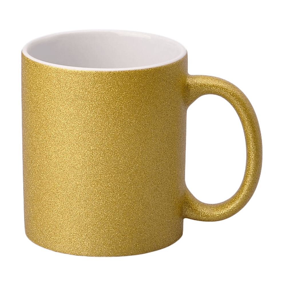 SM-043 Glitter mug Glitter Gold 330 ml