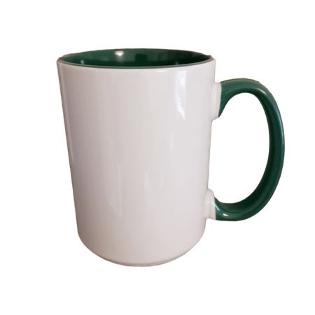 UNISUB printed mug SM-038 425ml dark green interior and ear AA+