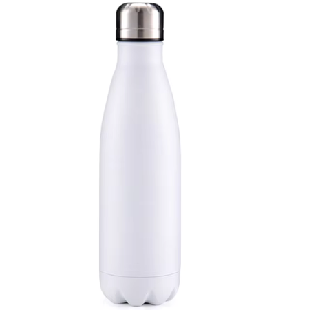 Butelka termiczna metaliczna biała OUTDOOR 500ml Stal Nierdzewna Termos UNISUB TB-003