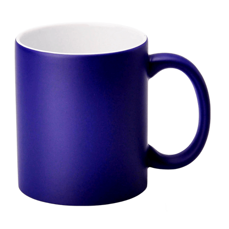 SM-030 Magický hrnek tmavě modrý s bílým vnitřkem 330 ml (matný)