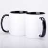Sublimationsbecher AA+ mit schwarzer Innenseite und Griff 330ml SM-010