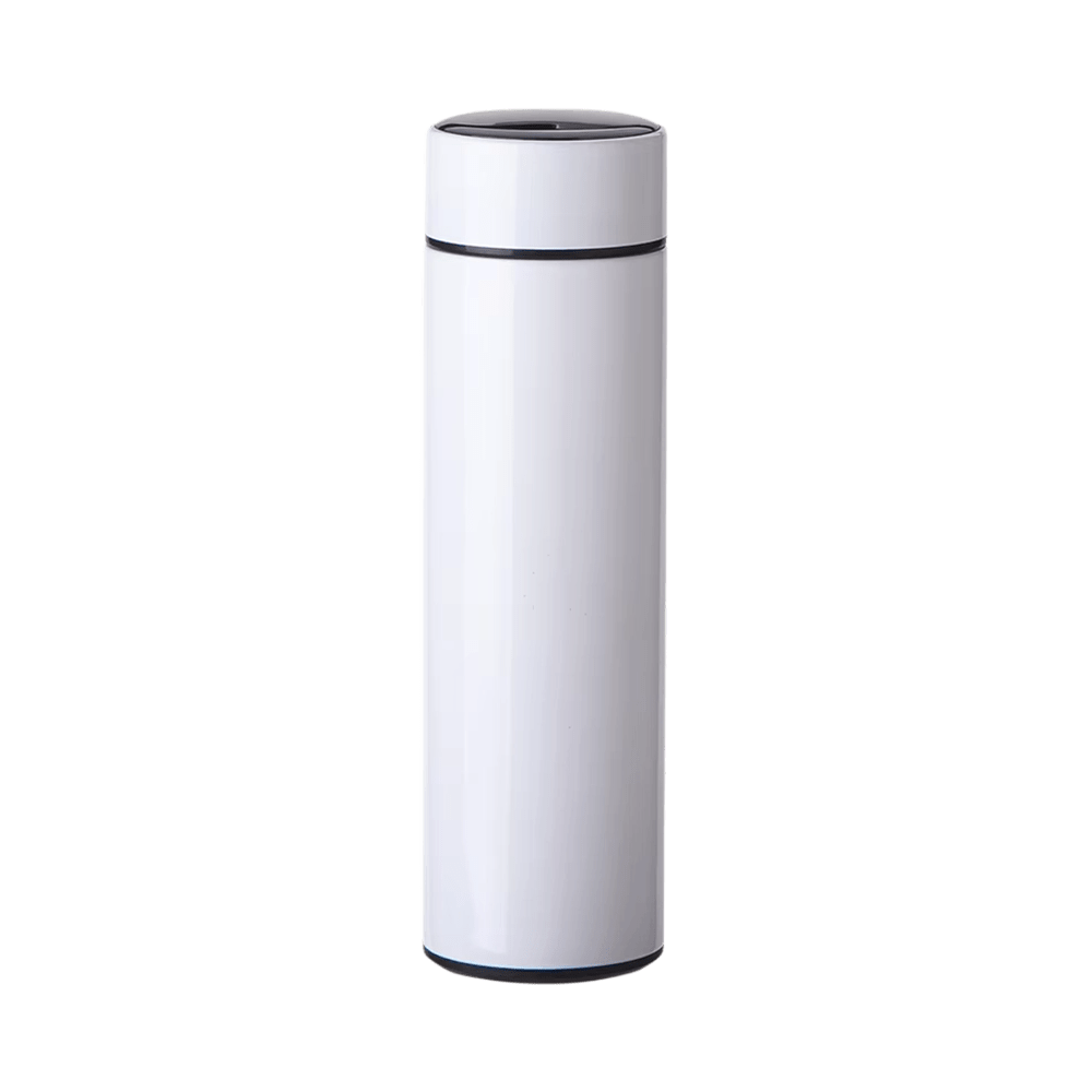 Metalická bílá OUTDOOR 500ml termoska z nerezové oceli UNISUB TB-001