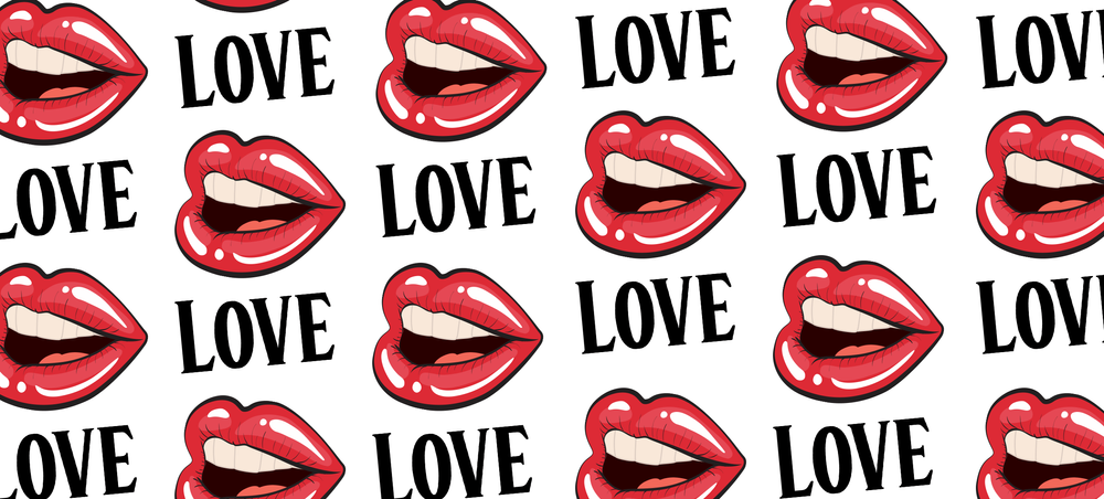 Sublimační potisk Love Kisses na 330 ml hrnku