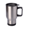 CARTON 48 pcs. OUTDOOR 650ml metallic silver stainless steel thermal mug UNISUB TM-001