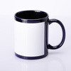 CARTON 36 pcs. UNISUB SM-047 AA+ black sublimation mug with white window 330ml