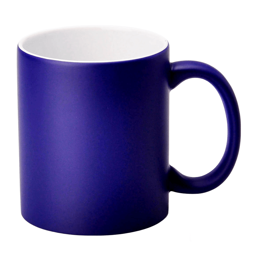 SM-030 Magic mug navy blue with white interior 330ml (matte)