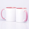 Sublimační hrnek 330 ml s růžovým vnitřkem a sluchátkem SM-007 sublimation AA+