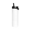 Butelka metaliczna biała OUTDOOR z uchwytem 650ml Stal Nierdzewna UNISUB MB-003