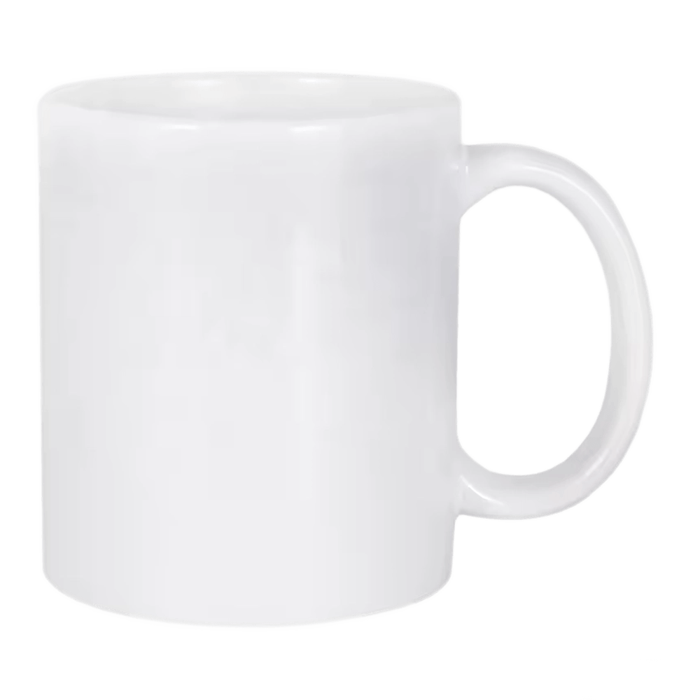 White mug for sublimation 330ml quality A+ SM-057 ceramic