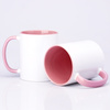 Sublimační hrnek 330 ml s růžovým vnitřkem a sluchátkem SM-007 sublimation AA+