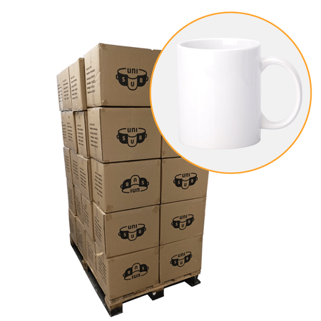 Weiße Tasse für Sublimationsdruck 330ml (AA+) SM-011 