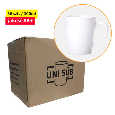 Kubki do Latte białe 300ml - KARTON 36szt.