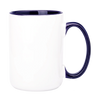 Carton 36 pcs. Sublimation mug 450ml UNISUB SM-036 AA+ with cobalt interior and earpiece
