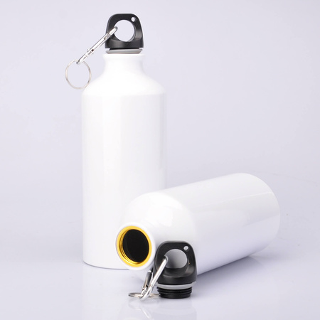 Butelka metaliczna biała OUTDOOR 650ml Stal Nierdzewna UNISUB MB-002