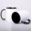 Sublimationsbecher AA+ mit schwarzer Innenseite und Griff 330ml SM-010