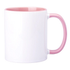 Sublimationbecher mit Rosa Innenraum und Griff 330ml SM-007 (AA+ Qualität)
