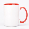 Carton 36 pcs. UNISUB SM-034 AA+ sublimation mug 425ml with red interior and handle 