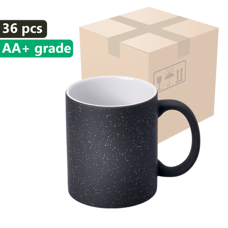 CARTON 36 pcs. SM-042 SKY magic mug black 330ml 