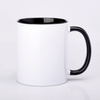 Sublimationsbecher AA+ mit schwarzer Innenseite und Griff 330ml SM-010