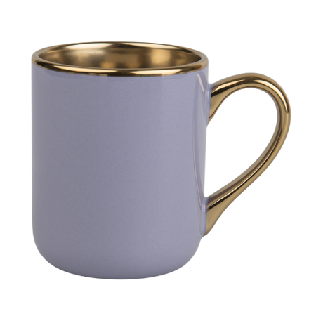 UNISUB Sublimationsbecher SM-060 330 ml weiß mit Goldrand und Griff Klasse AA+