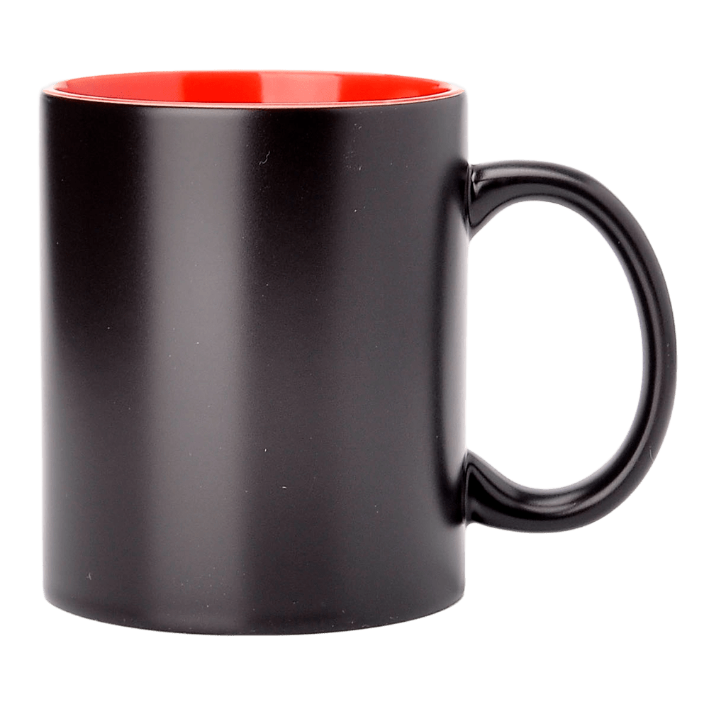 SM-019 Magic mug black with red interior 330ml