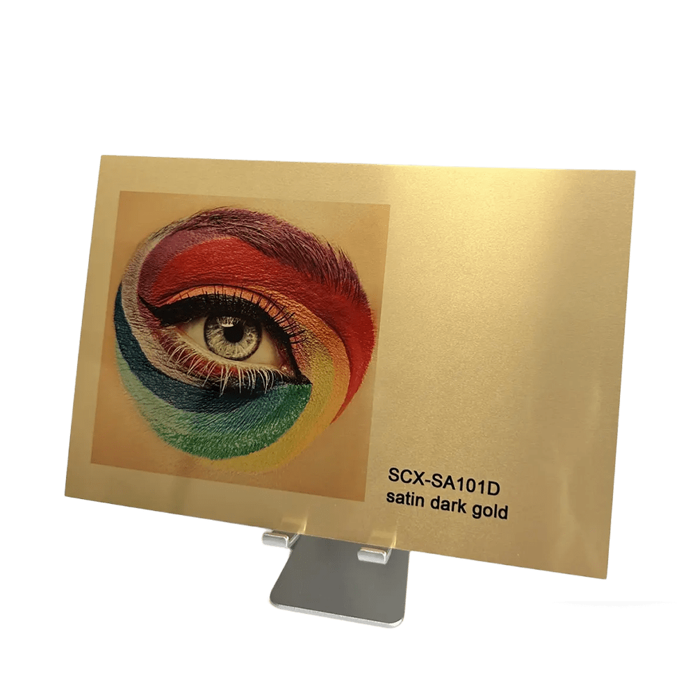 Aluminum sublimation sheet satin dark gold, 600x300mmx0.45mm UNISUB SCX-SA101D