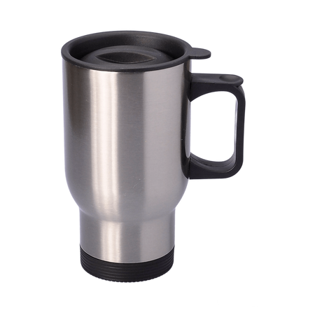 OUTDOOR 420ml metallic silver stainless steel thermal mug UNISUB TM-001