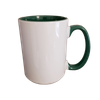UNISUB printed mug SM-038 425ml dark green interior and ear AA+