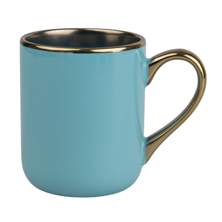 UNISUB sublimation mug SM-060 330 ml white with gold rim and handle Class AA+