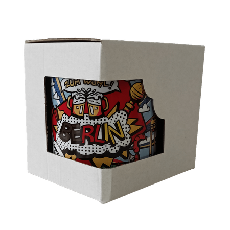 Box mit Sichtfenster für Sublimationsbecher 330 ml