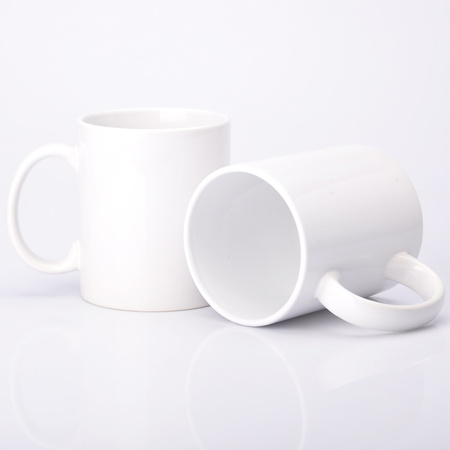 Weiße Tasse für Sublimationsdruck 330ml (AA+) SM-011 